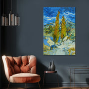 Zwei Pappeln in den Alpilles bei Saint-Rémy – Van Gogh