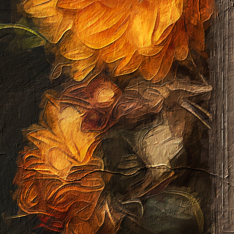 Frau mit Büchern und Blumen