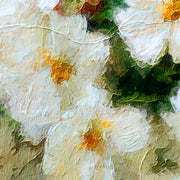 Weiße Blumen in einer Vase