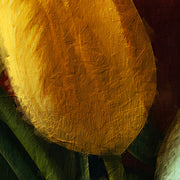 Frau mit Tulpen