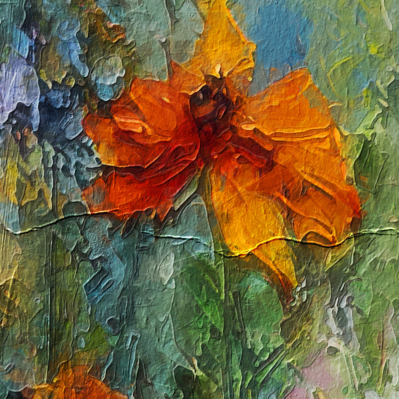 Wildblumenwiese-Kunstwerk