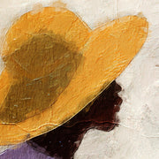 Drei Frauen mit breiten Hüten III