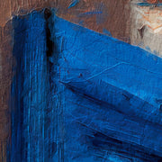 Fenster mit blauen Fensterläden