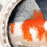 Frauenporträt mit Fischen