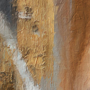 Frau mit Hut – gold