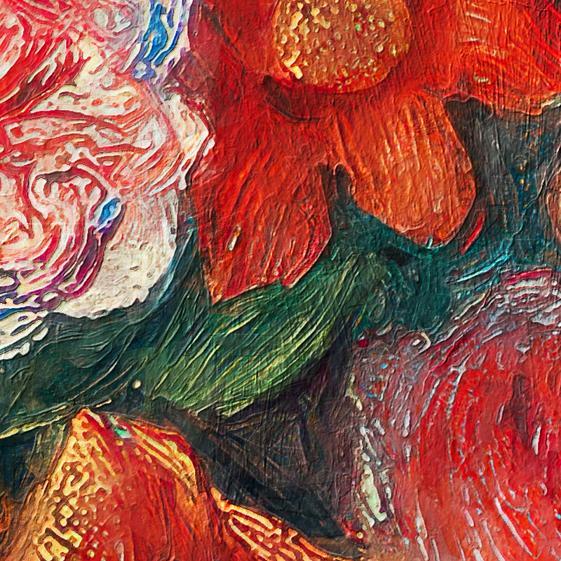 Mit Blumen - Pierre-Auguste Renoir