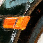 Goldener schwarzer Porsche