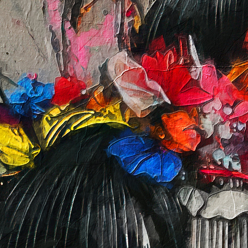 Graffiti asiatische Frau im Kimono I