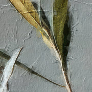 Vase mit Olivenblättern