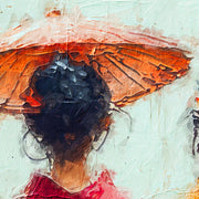 3 asiatische Frauen im Kimono