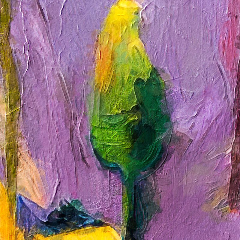 Kunstwerk bunte Blumen