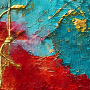 Abstrakt mit goldener Linie