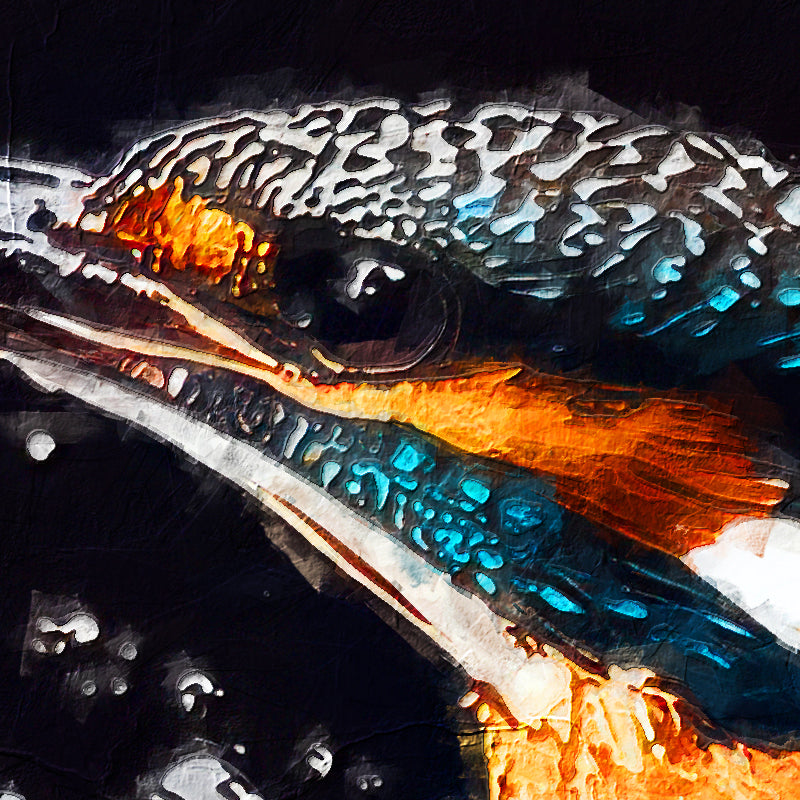 Eisvogel-Gemälde
