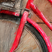 Fahrrad mit Blumen Kunst II