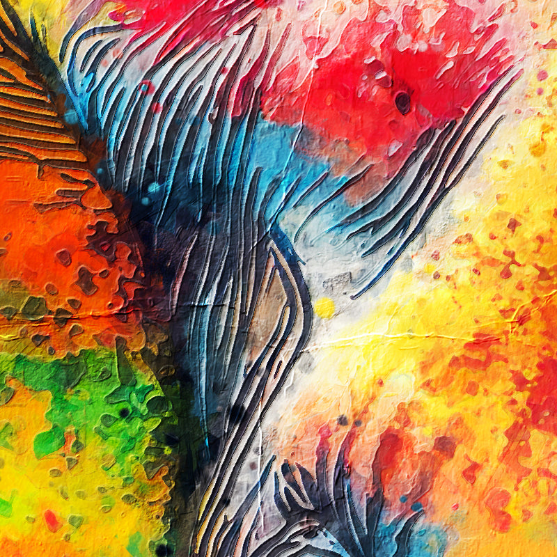 Elefant in Mischfarbe