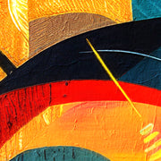 Schöne Frau mit Farben