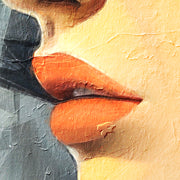Frau mit orangem Hut VI