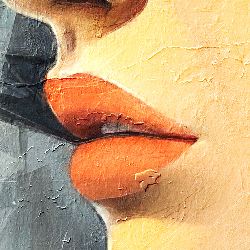 Frau mit orangem Hut VI