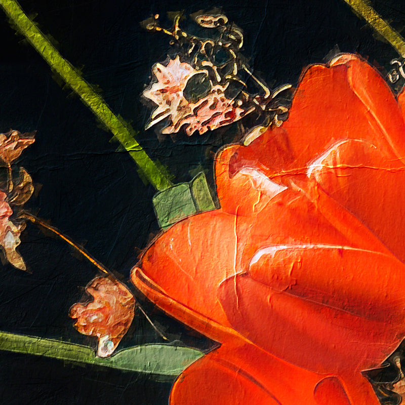 Schöne Vase mit Blumen