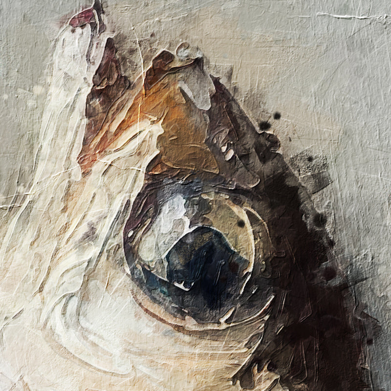 Gemälde mit zwei Fischen