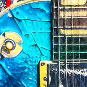 Buntes Gitarrengemälde