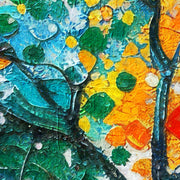 Zwei Blumen in Farbe