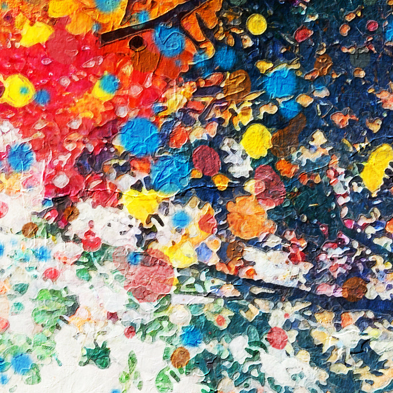 Gemälde bunter Baum