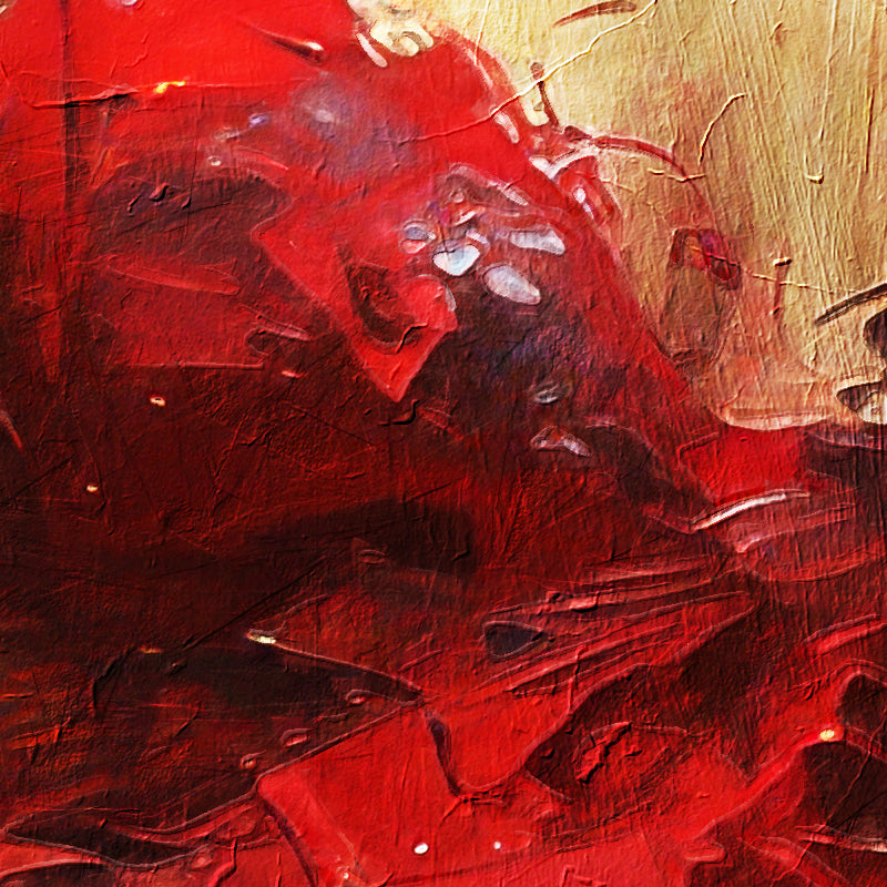 Frau in Rot Gemälde