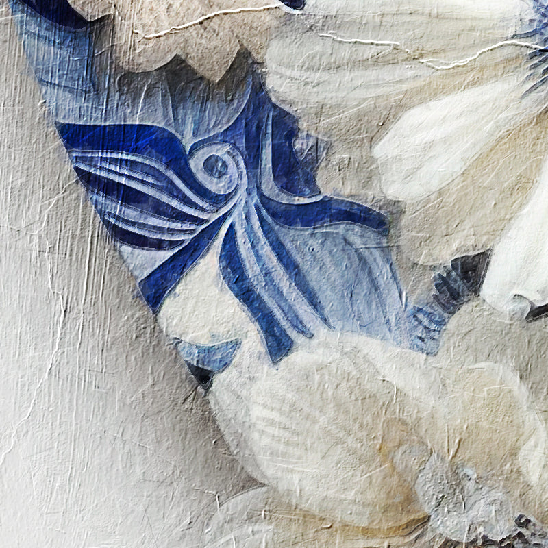 Hummer im Delfter-Blau-Stil
