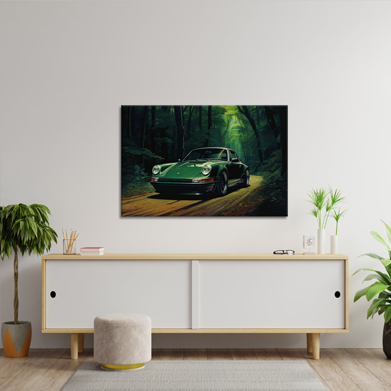 Grüner Porsche