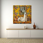 Lama in Vintage-Art