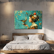 Frau mit Vogel VIII