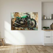 Gemälde Kawasaki-Motorrad