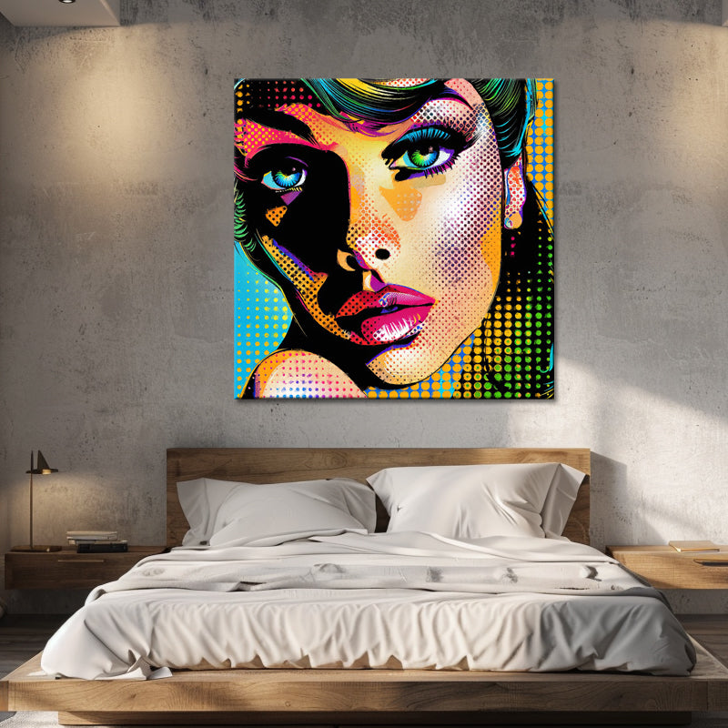 Frau in Pop-Art