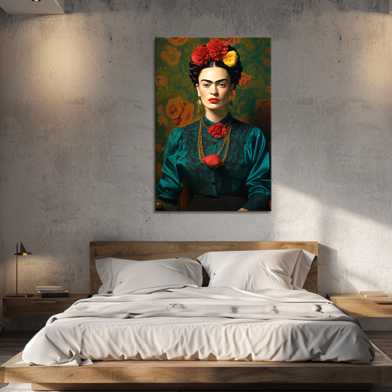 Frida Kahlo mit der Blume