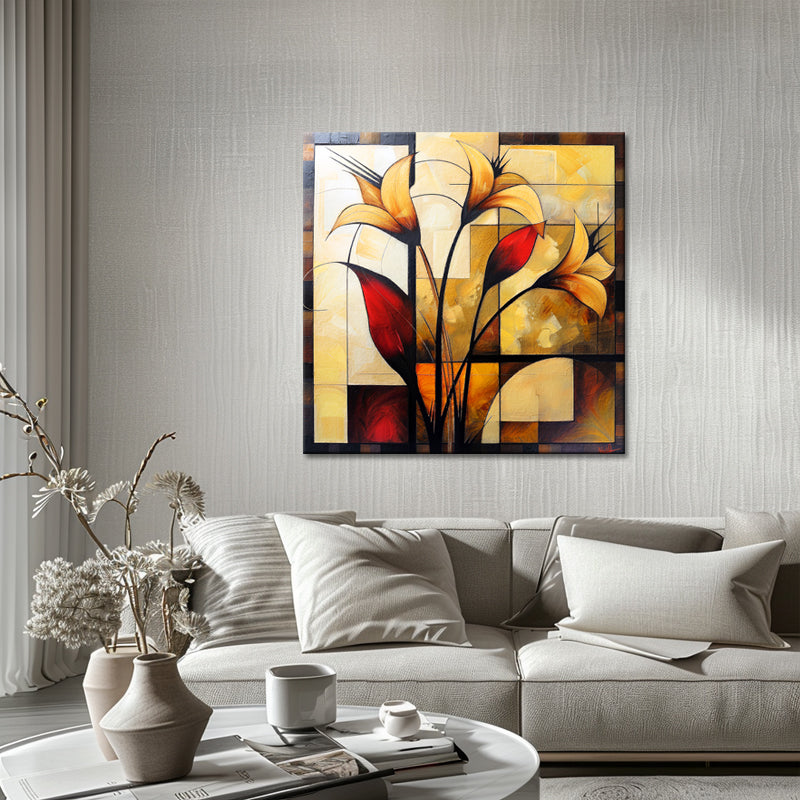 Kunst Abstrakte Blumen II