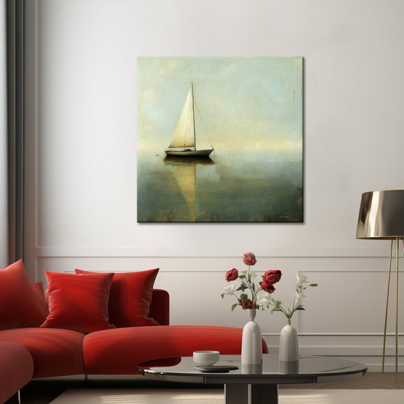 Segelboot-Gemälde Stillleben