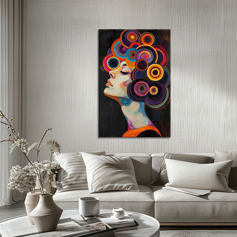 Frau mit Locken III