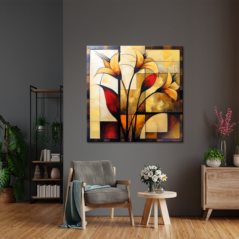 Kunst Abstrakte Blumen II