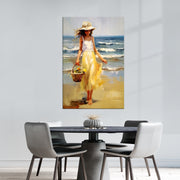 Dame am Strand