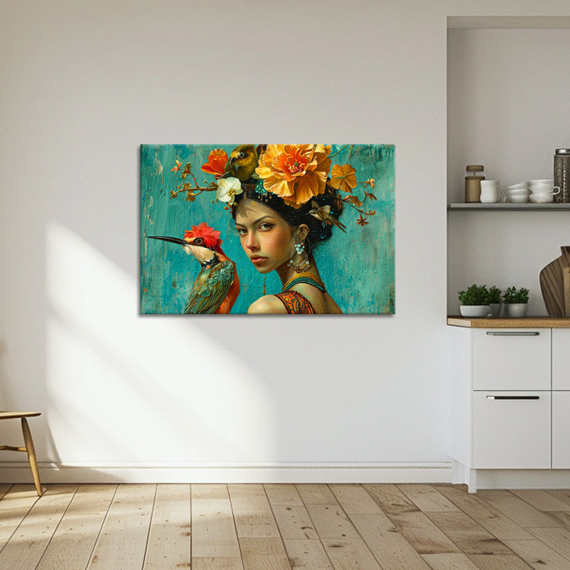 Frau mit Vogel II