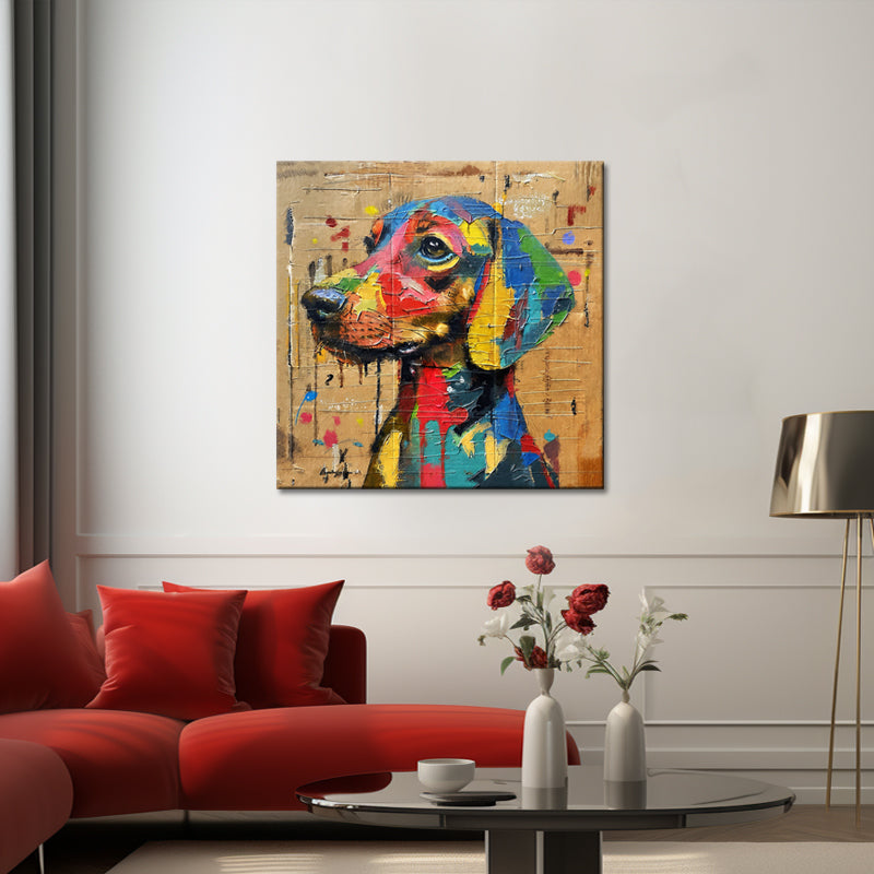 Hund Pop-Art-Gemälde
