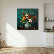 Vintage Vase mit Blumen II