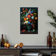 Vintage Vase mit Blumen III