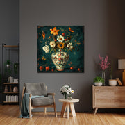 Große Vase mit Blumen
