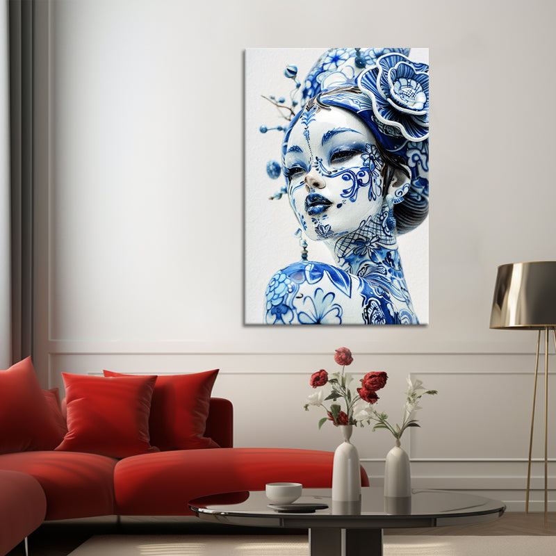 Dame in Delfter Blau II