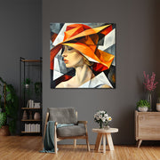 Frau mit orangem Hut VI