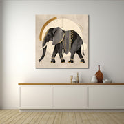 Gemälde Elefant in Sepia