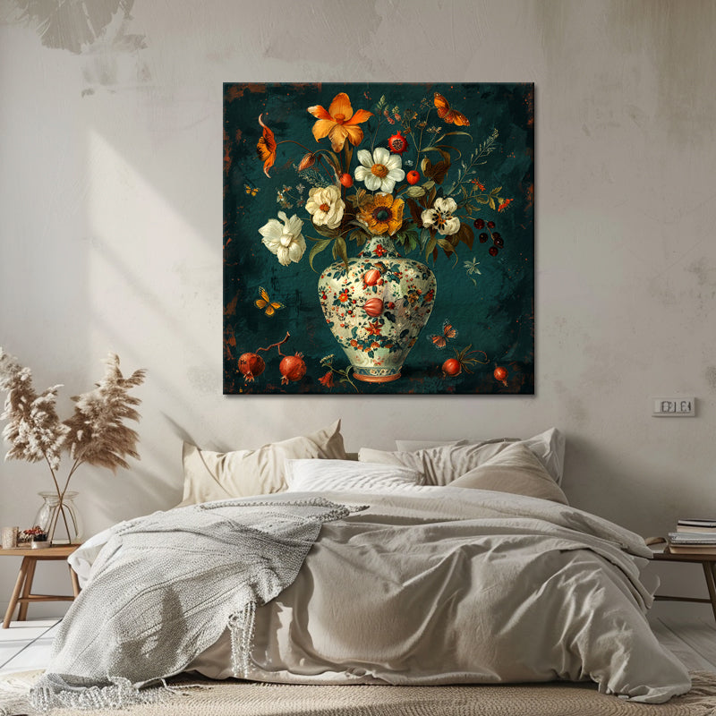 Große Vase mit Blumen