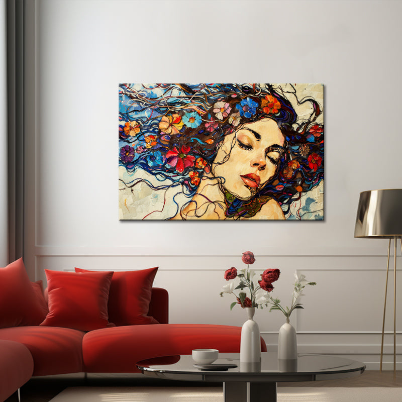 Frau mit Locken II